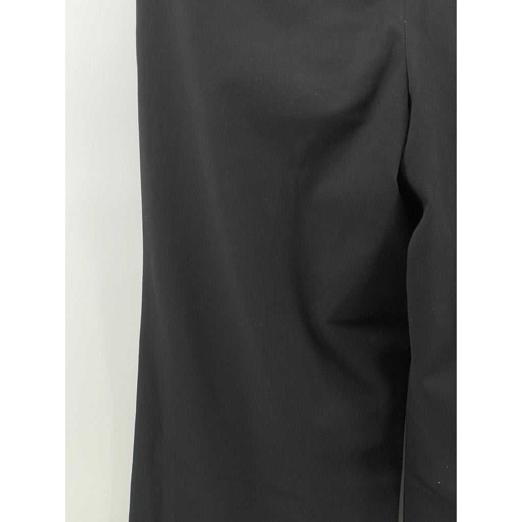 GIORDANO Women's Black Pleated Wide-Leg Relaxed-Fit Pants SZ 32