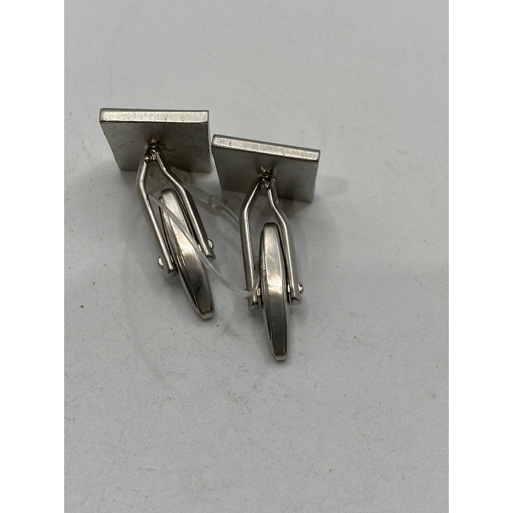 CALVIN KLEIN Men's Silver Square Cuff-Links