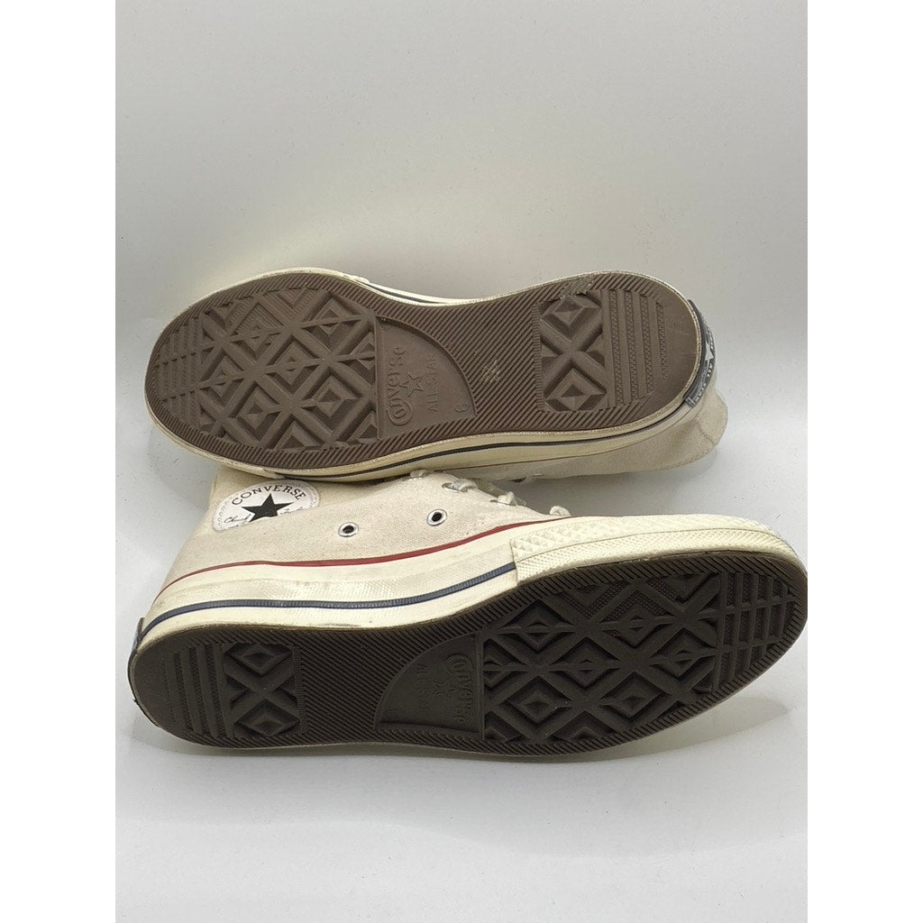 CONVERSE Unisex Adult Beige Chuck 70 Canvas All-Star Hi-Top Sneakers SZ M6/W8