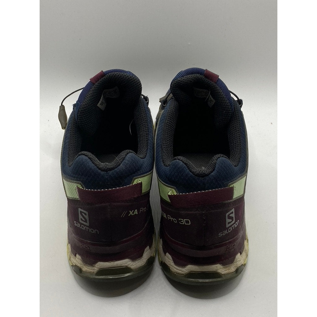 SALOMON Women’s Blue-Green XA Pro 3D Gore-Tex Bungee Lace-Up Active Sneakers SZ9