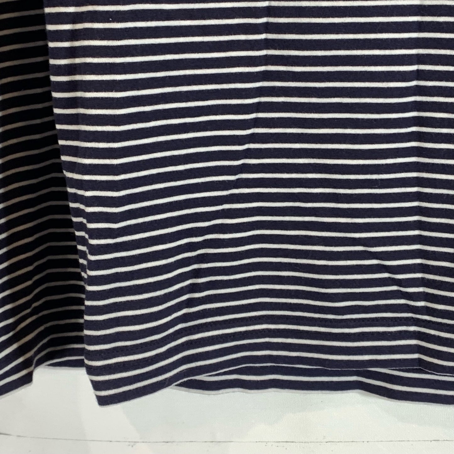 LACOSTE Men's Blue Striped Crewneck Regular-Fit Short Sleeve T-Shirt SZ 2XL