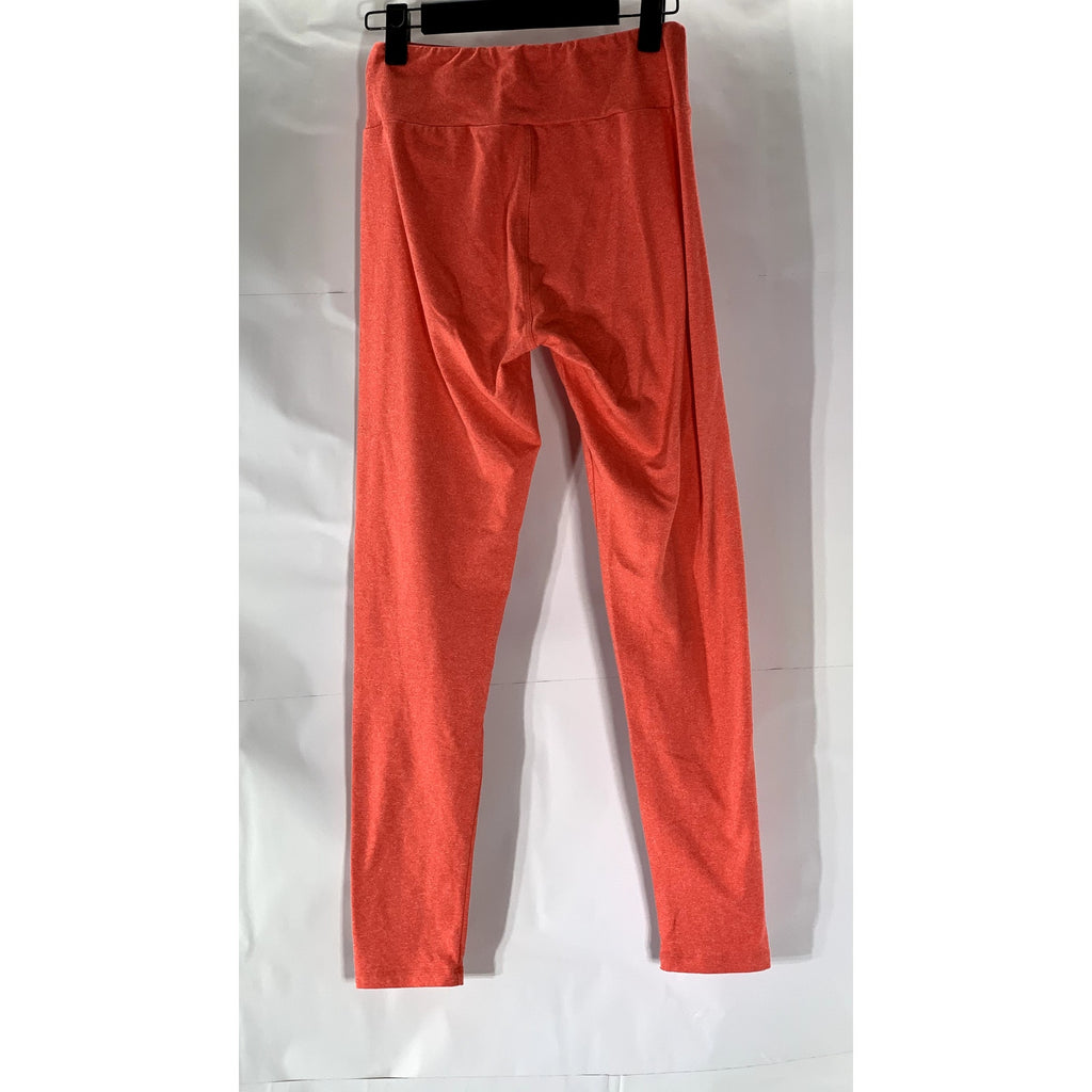 LULAROE Women's Orange Solid Pull-On Lightweight Ankle Leggings SZ OS