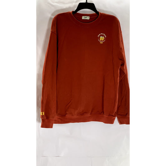 THE MAYFAIR GROUP Unisex Rust Red French Fries "Made you Look" Sweatshirt SZ S/M