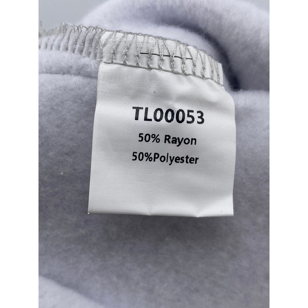 UNBRANDED Women's Light Gray Pull-On Fleece-Lined Casual Sweatpants SZ M