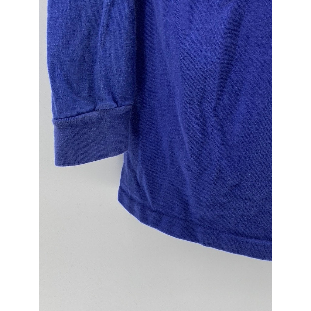 RED BAY RUGGERS BY BERKLEY Men's Vintage Royal Blue-Red Striped Polo Shirt SZ L