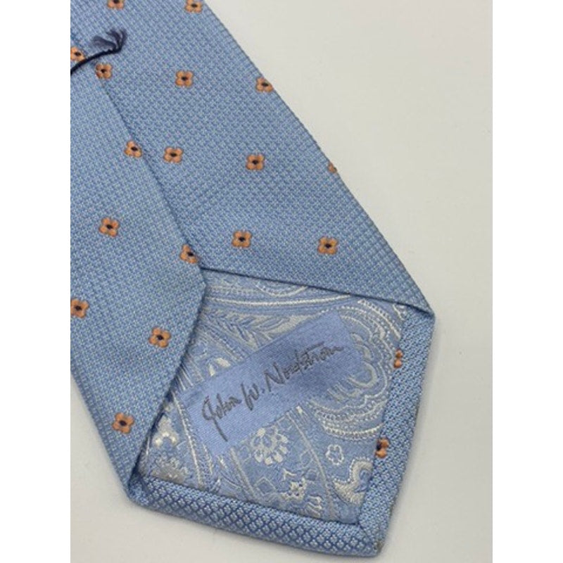 JOHN. W NORDSTROM Men's Light Blue/Orange Floral Silk Tie OS