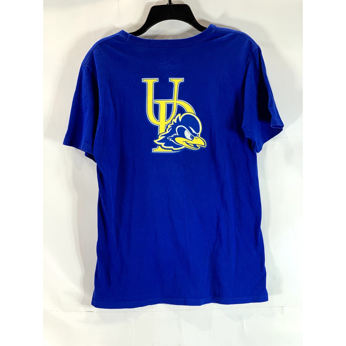 ADIDAS Men's Blue University of Delaware Graphic Crewneck T-Shirt SZ M