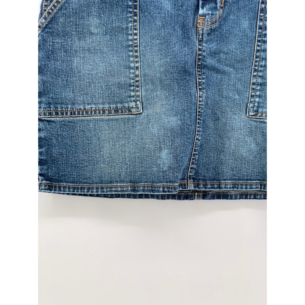 OLD NAVY Women's Blue Denim Vintage Y2K Denim Mini Skirt SZ XS