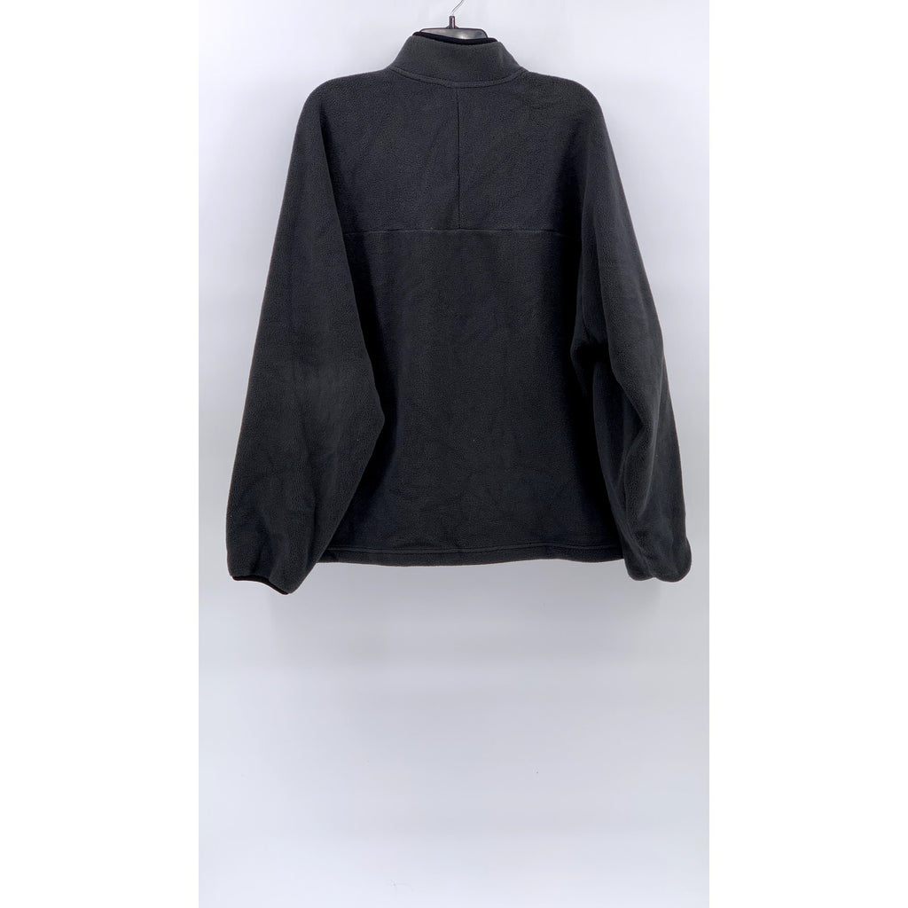 UNIQLO Men's Charcoal Gray Fleece Oversized Half-Zip Sweater SZ L