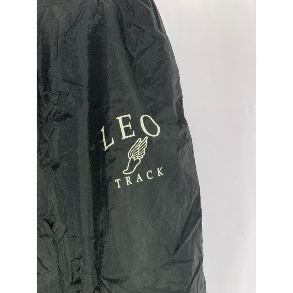 HOLLOWAY Men's Black Zipper Hem Lined Elastic Waist Windbreaker Pants SZ L