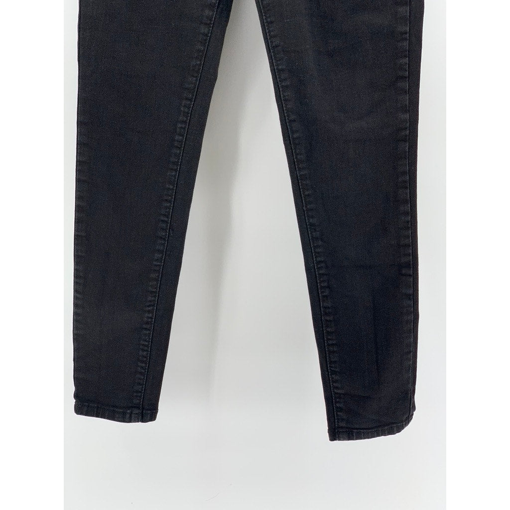 UNBRANDED Women's Black Solid Skinny Leg Jeans SZ 28