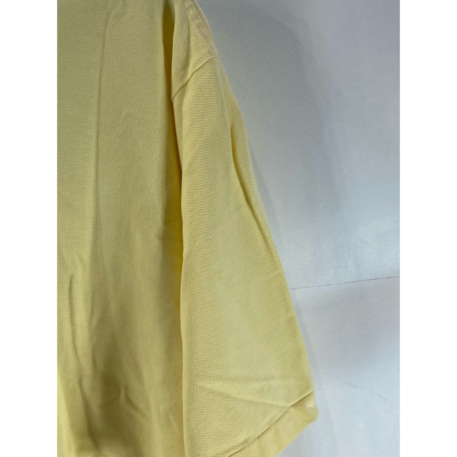 POLO BY RALPH LAUREN Men’s Yellow Vintage Regular-Fit Golf Club Logo Polo SZ XL