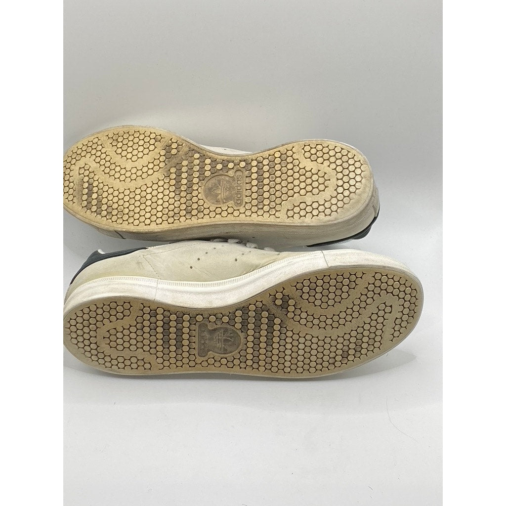 ADIDAS Women's Beige Suede Stan Smith Lace-Up Regular-Fit Casual Sneakers SZ 6.5