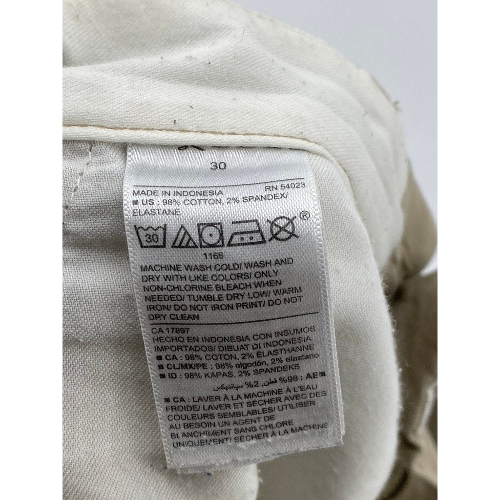 OLD NAVY Men's A Stone's Throw Tan Ultimate Slim Chino Shorts SZ 30