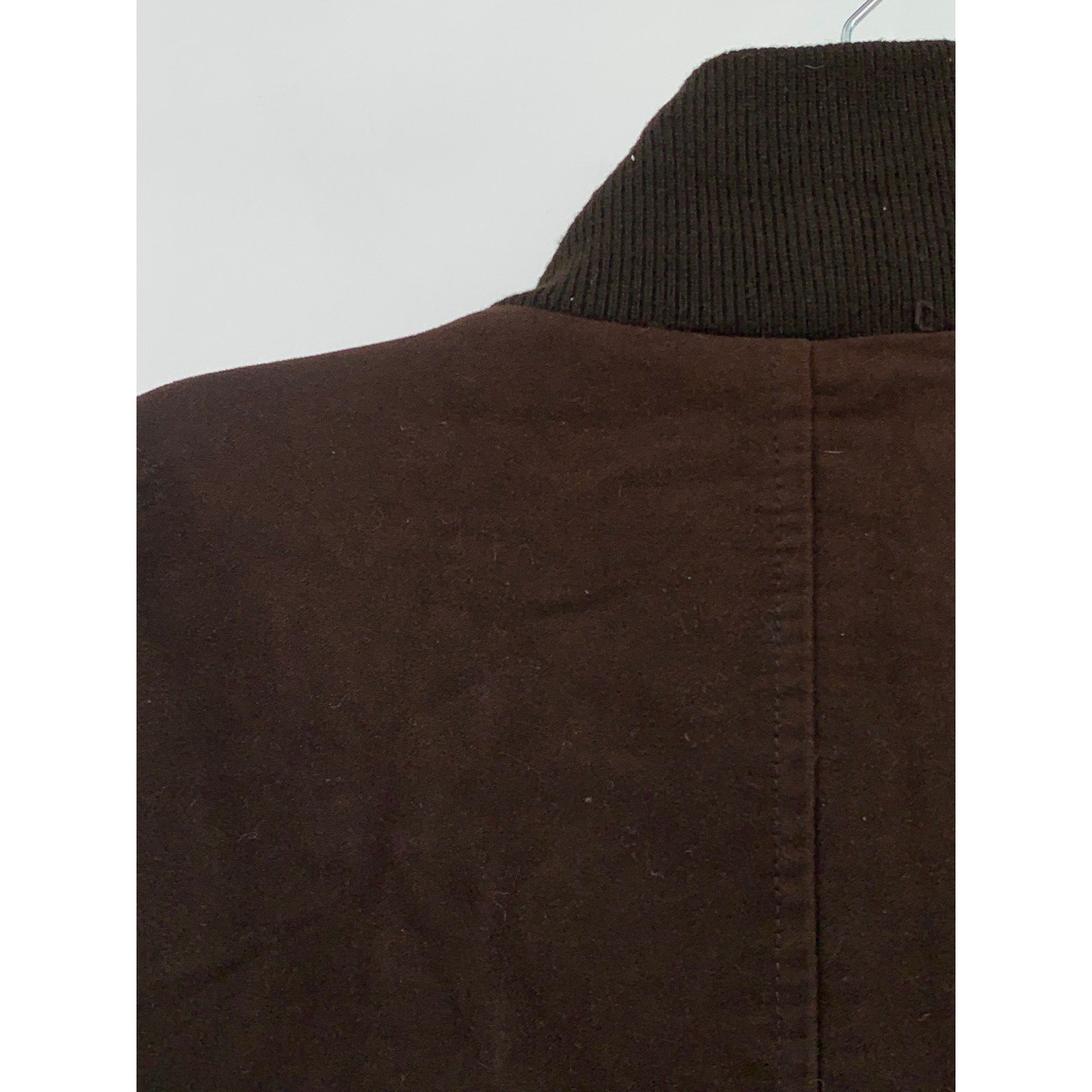 ZARA Men's Brown Zip-Up Stand Collar Military Long Sleeve Jacket SZ XL