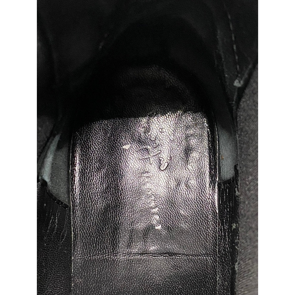 Women’s Navy Blue Faux Suede Round-Toe Lug-Sole Ankle Boots SZ 7