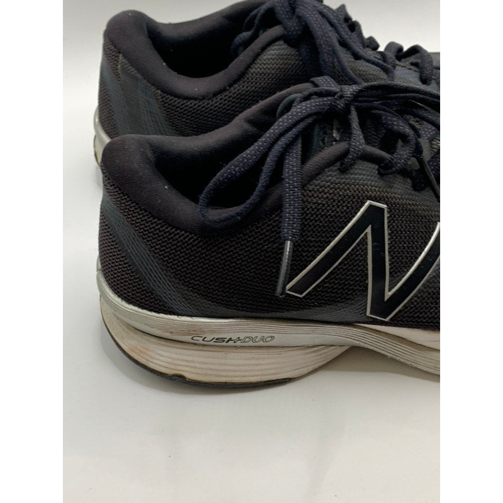 NEW BALANCE Men's Black-White CushDUO Mesh Sneakers SZ 8