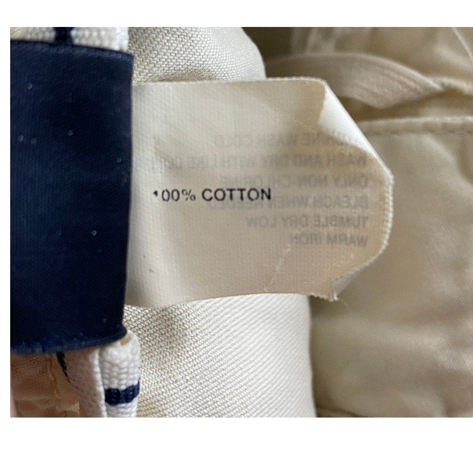 GAP Women's Beige Zipper-Hem Straight-Leg Relaxed-Fit Pants SZ 4