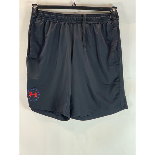 UNDER ARMOUR Men's Black Freedom MK1 HeatGear Fitted Pull-On Shorts SZ L