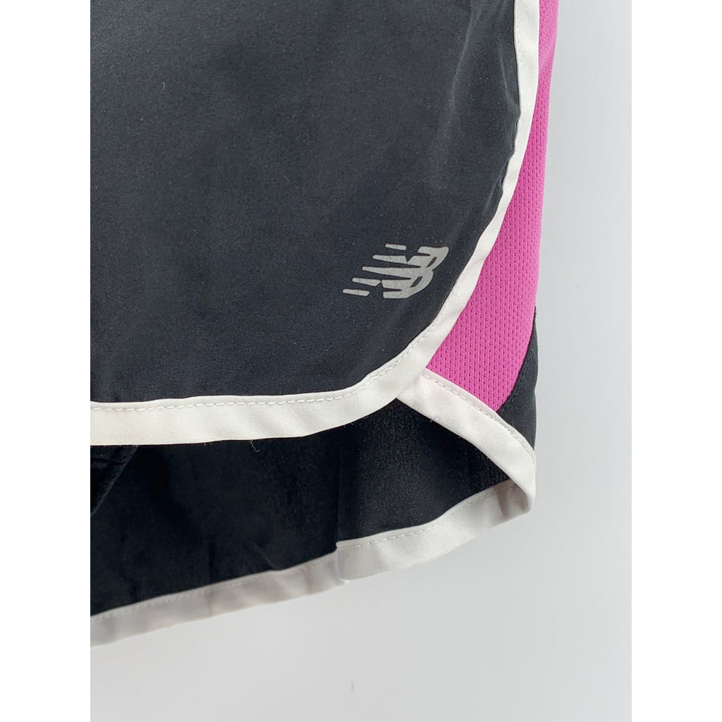 NEW BALANCE Women's Black-Pink Pull-On Active Running Shorts SZ M