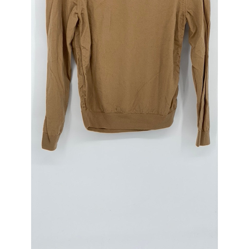 BOSS By Hugo Boss Men's Brown Knit Finest Italian Yarn Turtleneck Sweater SZ S