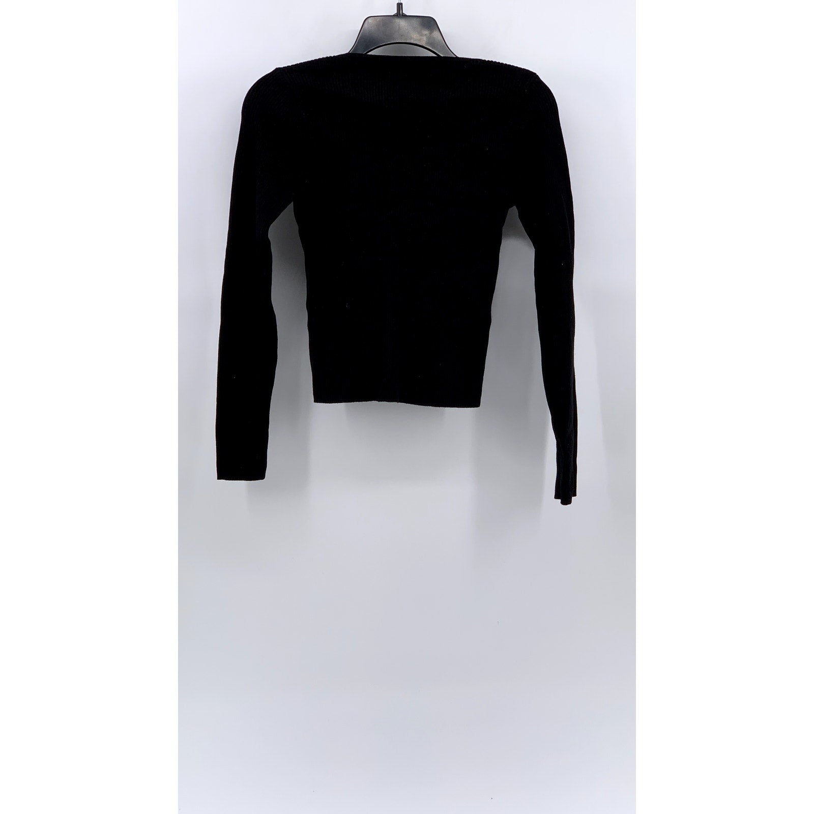 ZARA Women's Ribbed Button-Up Cutout Top SZ S