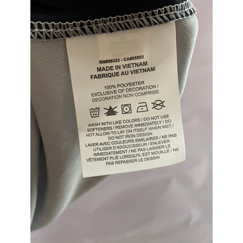 NIKE Men's Grey/Black Dri-Fit Slim-Fit Ginsberg Performance Soccer Jersey SZ S