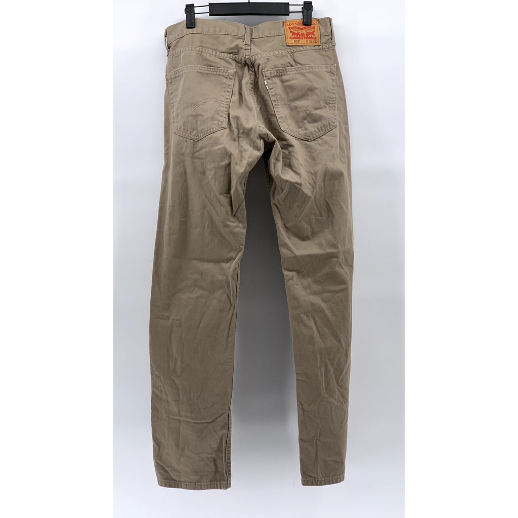LEVI'S Men's Tan 505 Regular-Fit Straight-Leg Denim Five-Pocket Jeans SZ 31X32