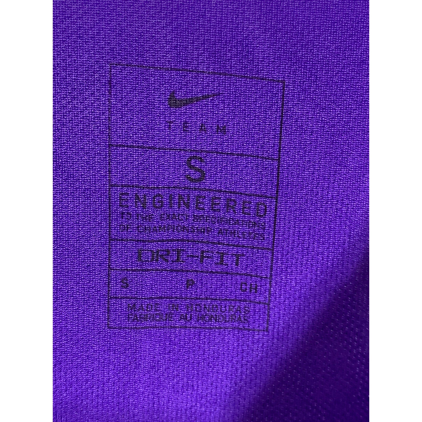 NIKE TEAM Men's Purple/White Custom Dri-Fit Basketball Tank Jersey SZ S