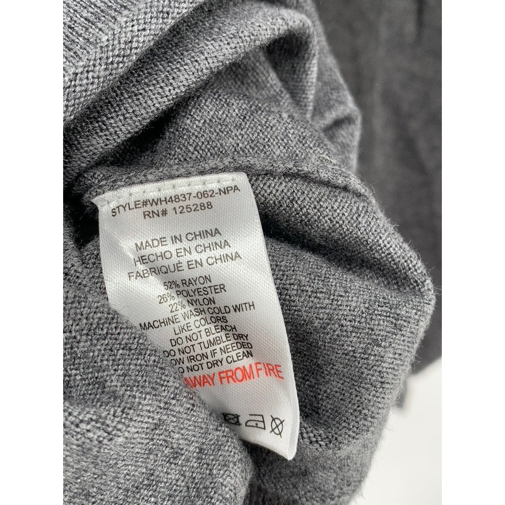 RAE DUNN Women's Raglan Long Sleeve "BLESSED" Gray Pullover Sweatshirt SZ XL