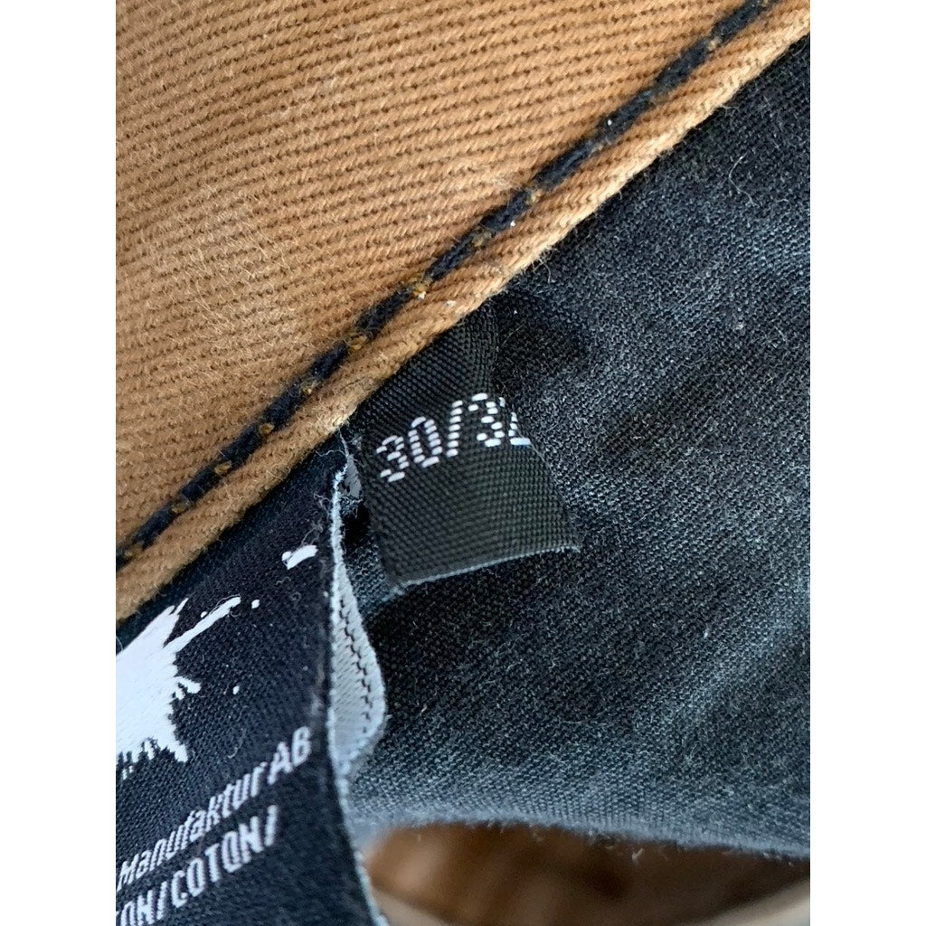 DR. DENIM JEANSMAKER Men's Tan Button-Fly Straight-Leg Four-Pocket Jeans SZ30X32