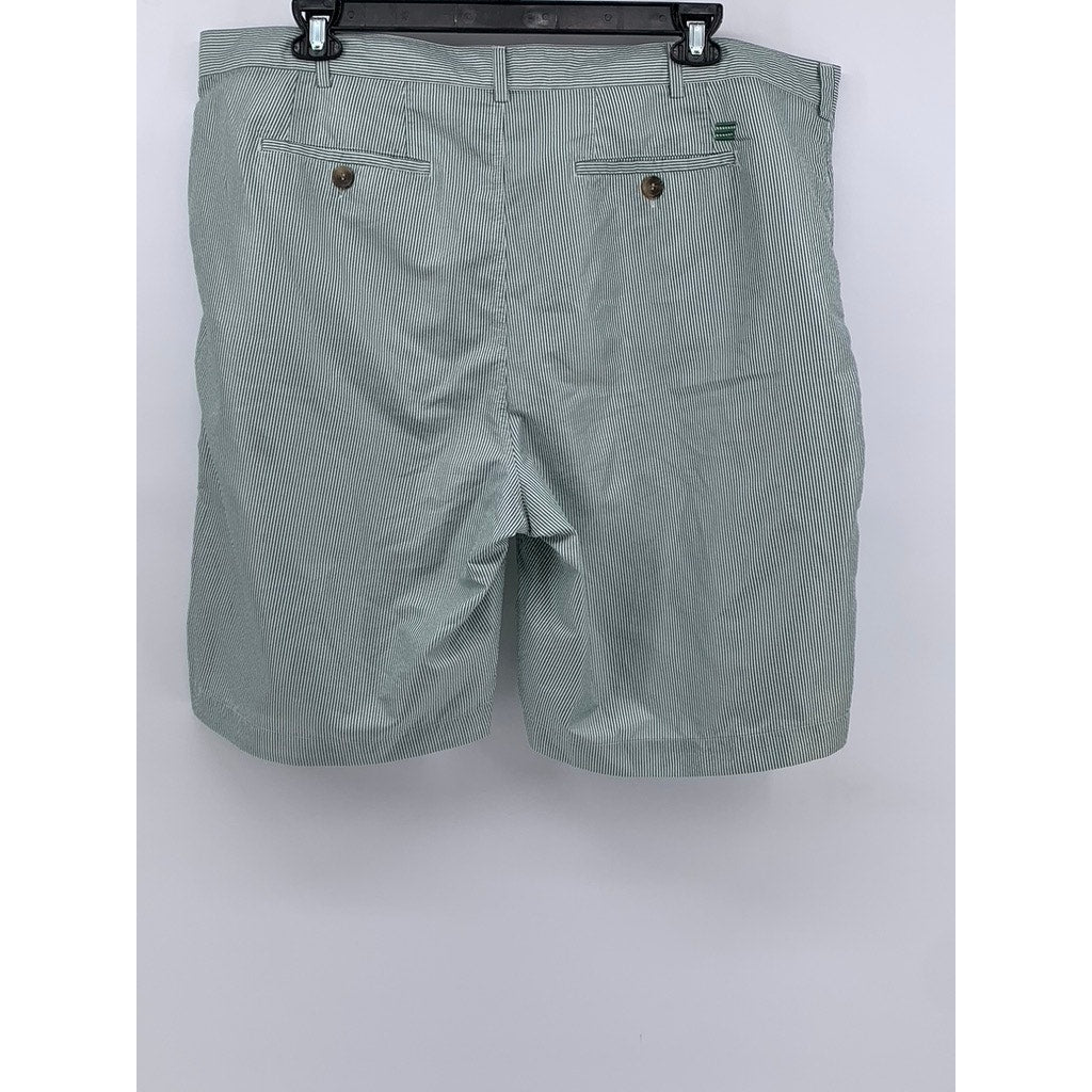 THREE SIXTY SIX Men's Green-White Striped Golf Shorts SZ 42