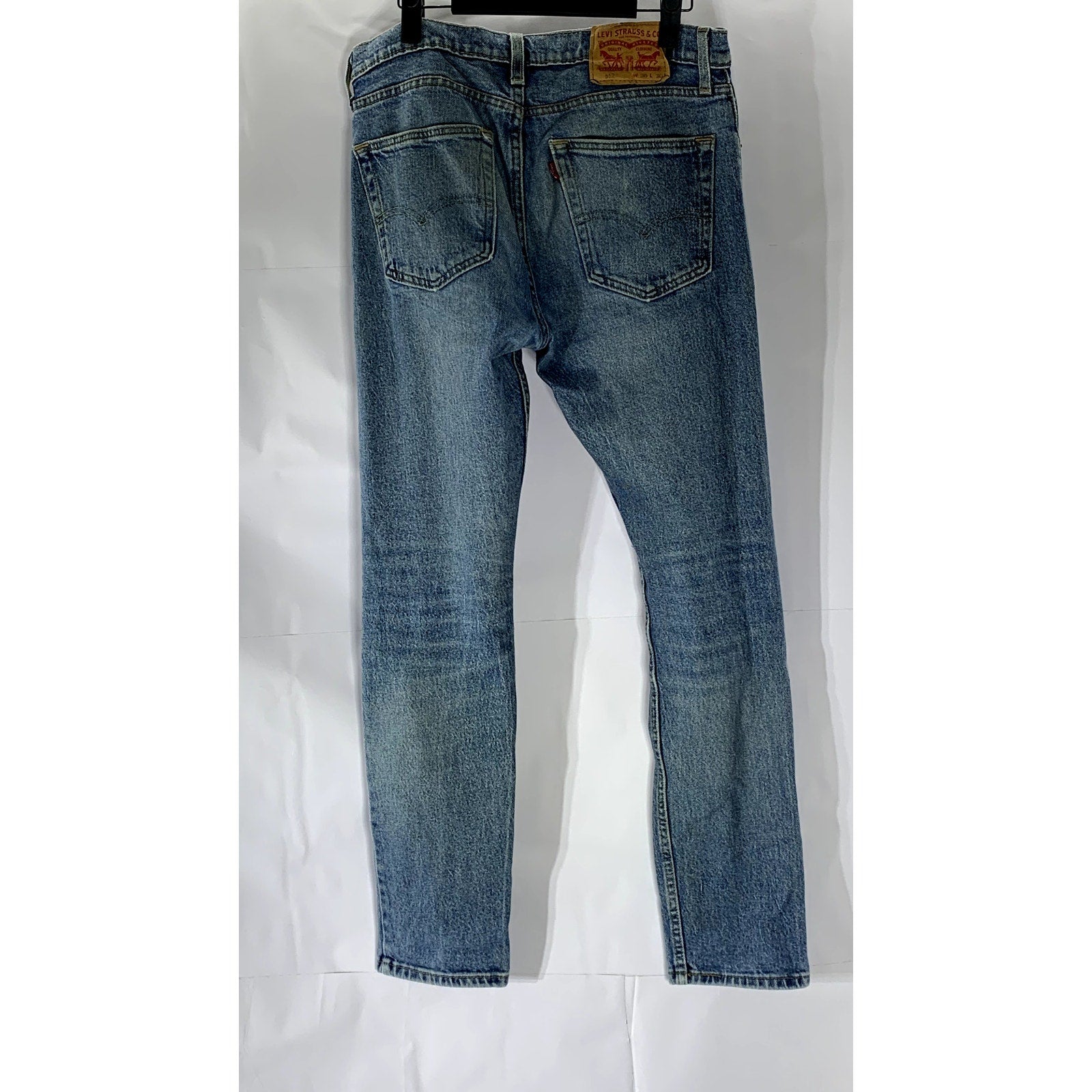 LEVI'S Men's Blue Denim 512 Slim Tapered Leg Five-Pocket Jeans SZ 30X30