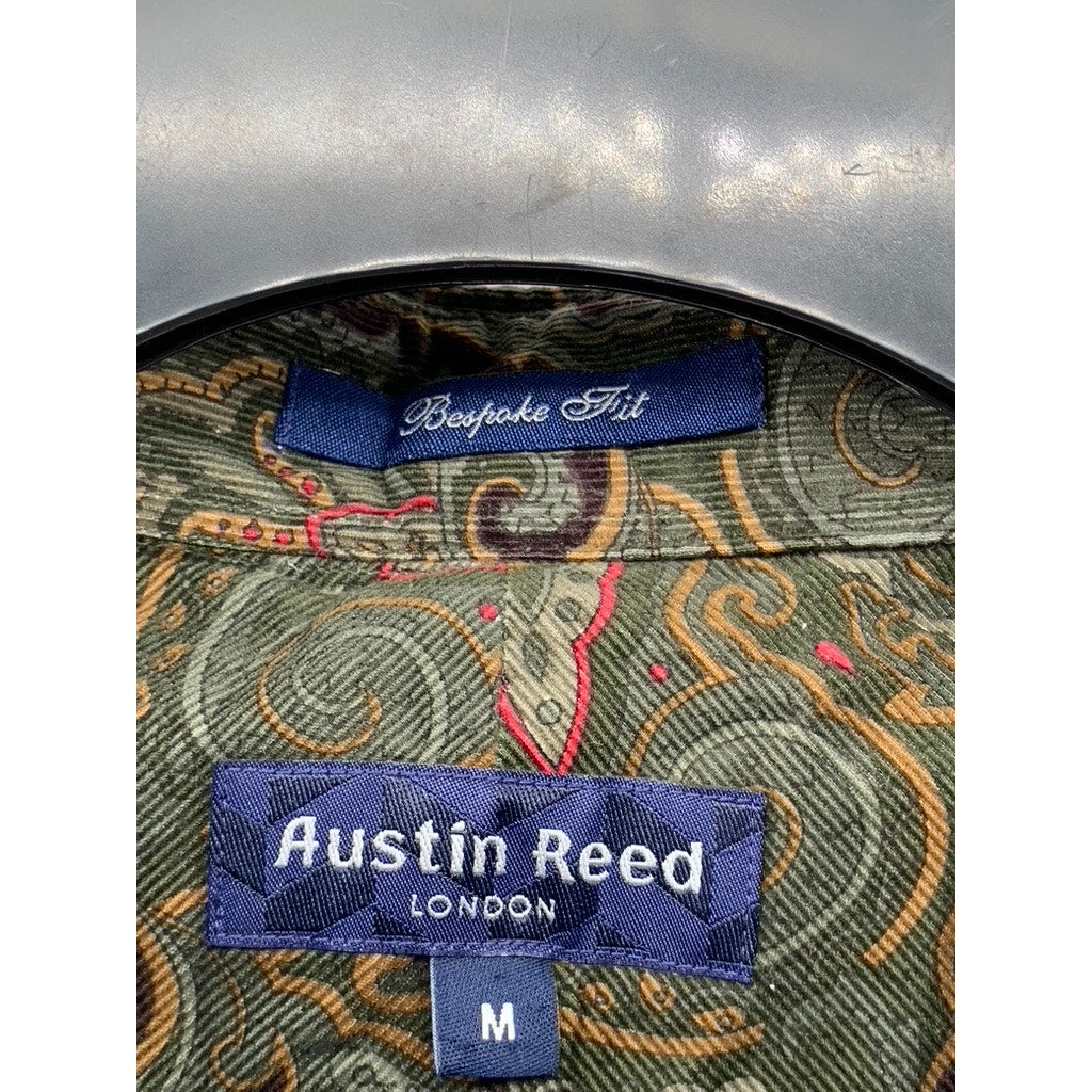 AUSTIN REED Vintage Paisley Pattern Bespoke Fit Button-up Shirt SZ M