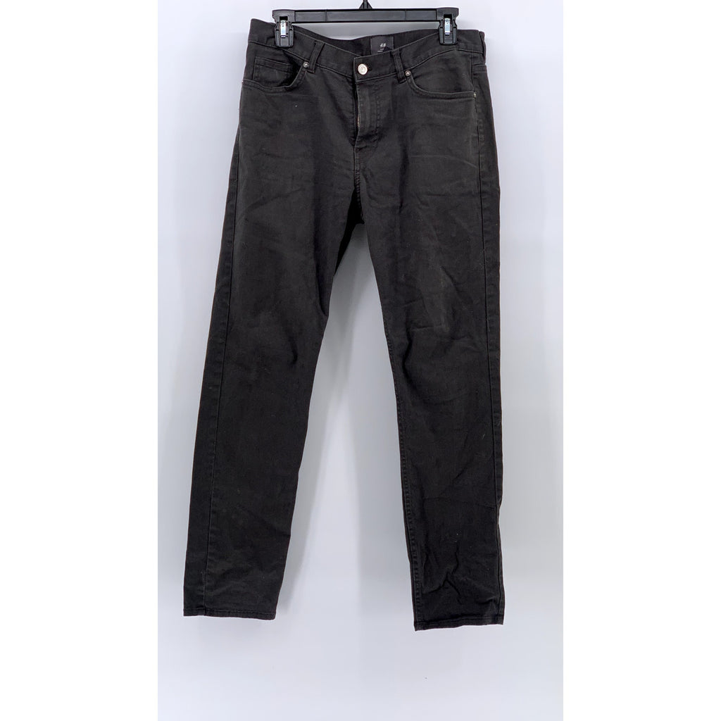 H&M Men's Charcoal Gray Slim-Fit Regular-Fit Five Pocket Jeans SZ 30X32