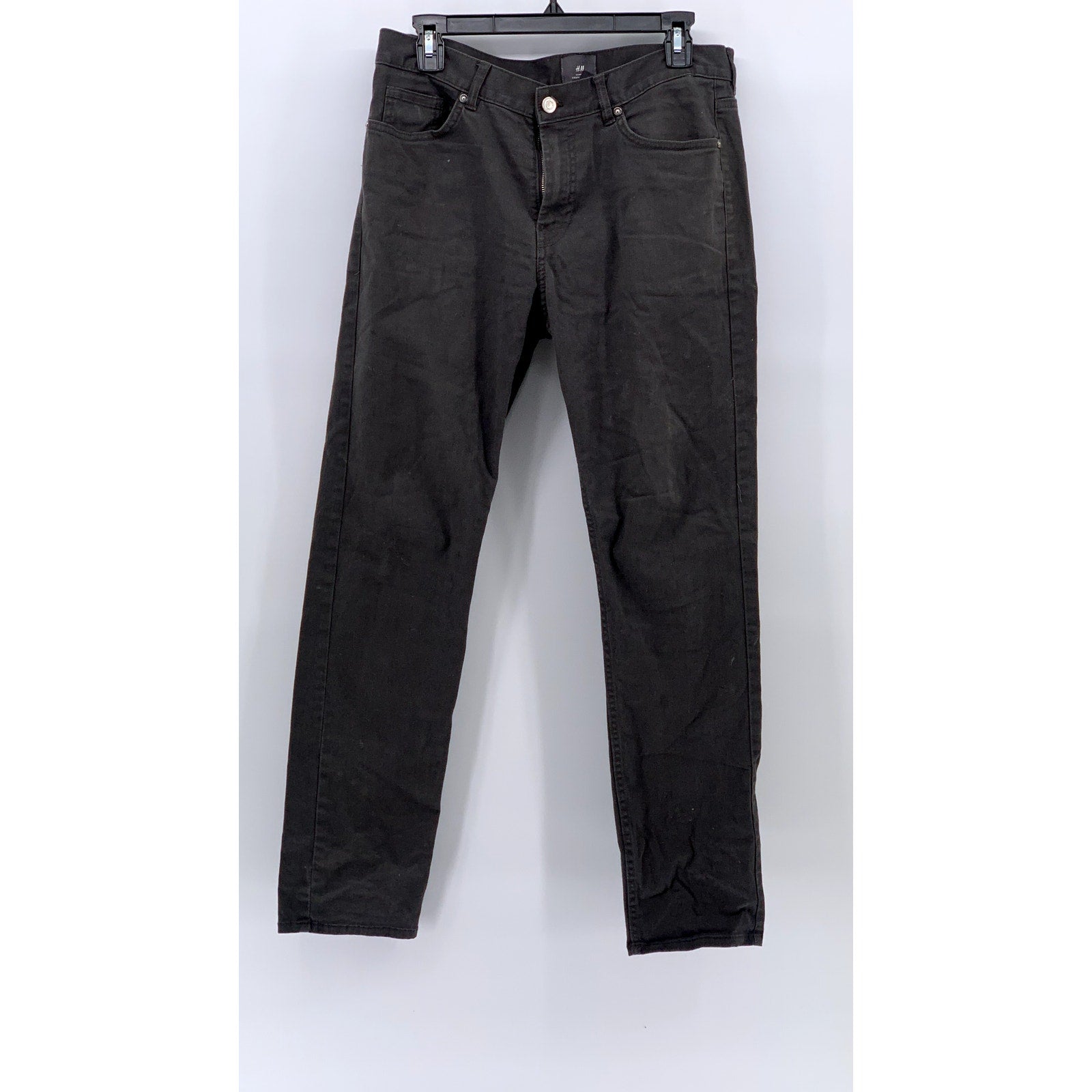 H&M Men's Charcoal Gray Slim-Fit Regular-Fit Five Pocket Jeans SZ 30X32