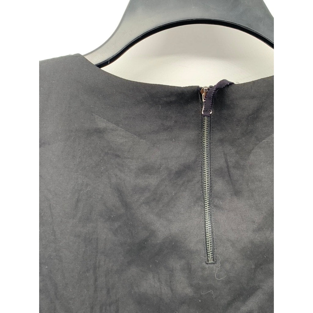 ANN TAYLOR LOFT Women's Black Velour Blouse SZ S