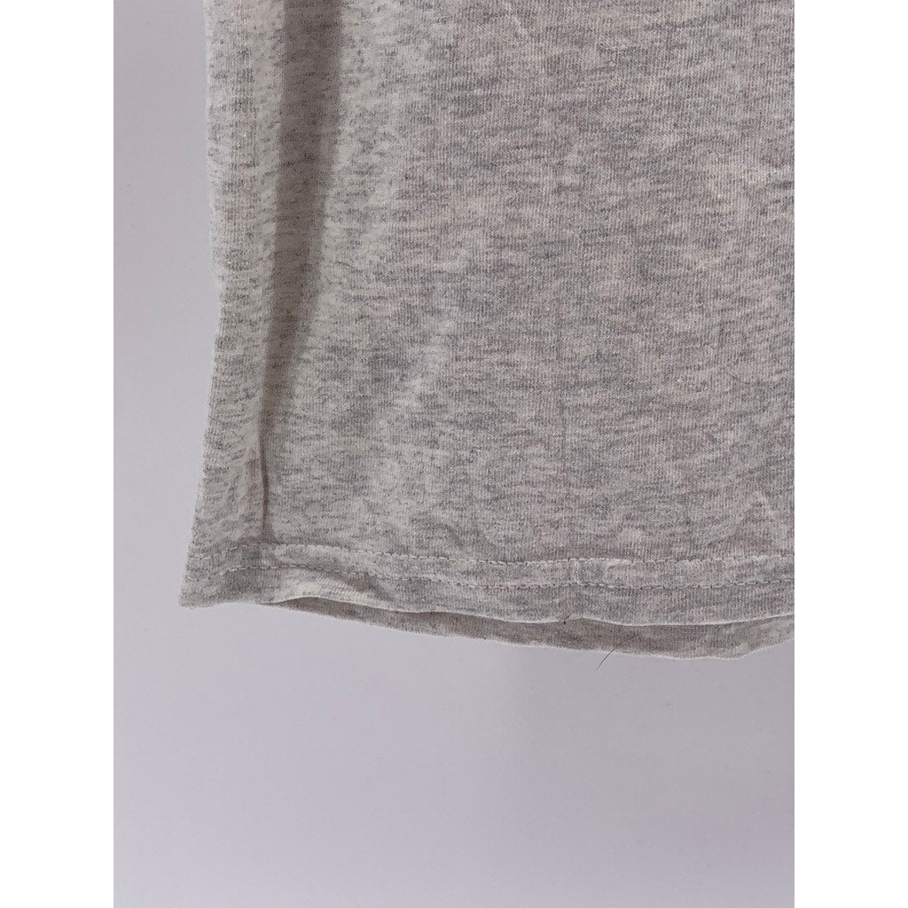 GILDAN Men's Gray Graphic Heavy Cotton T-Shirt SZ L