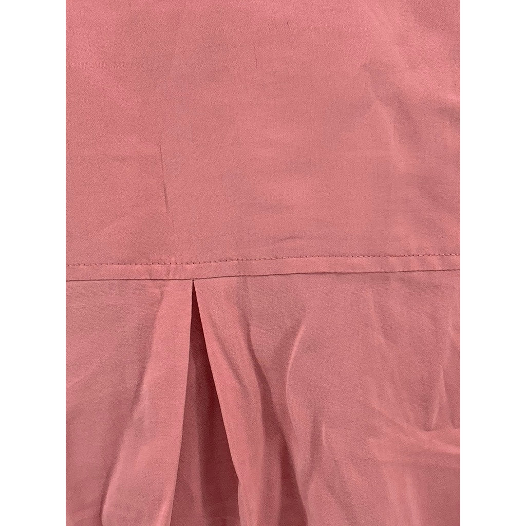 CHICO'S Women's Peach Regular Fit Button-Up 3/4 Sleeve Top SZ 2(US-L)