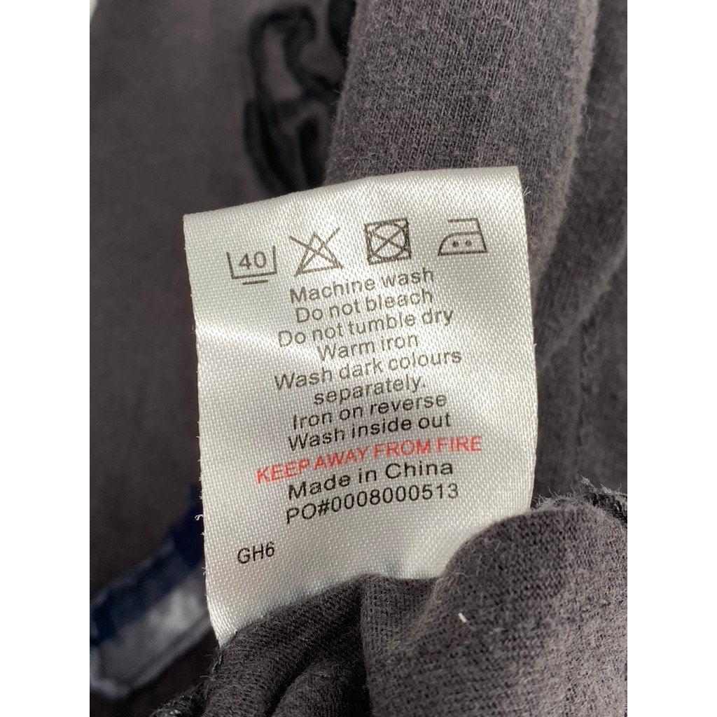 RINGSPUN Men’s Blood Hound Faded Black Patch Graphic Short Sleeve T-Shirt SZ XL