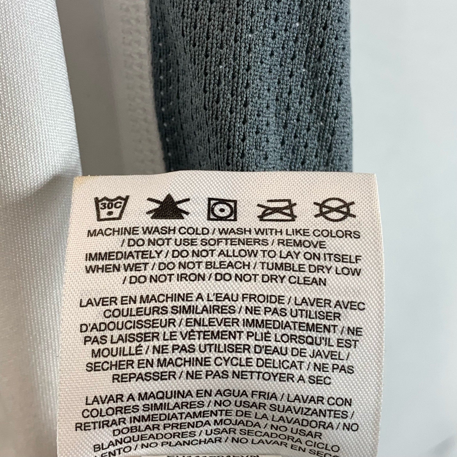 NIKE Men's White/Gray Dri-Fit Legacy Performance Crewneck Active T-Shirt SZ XL