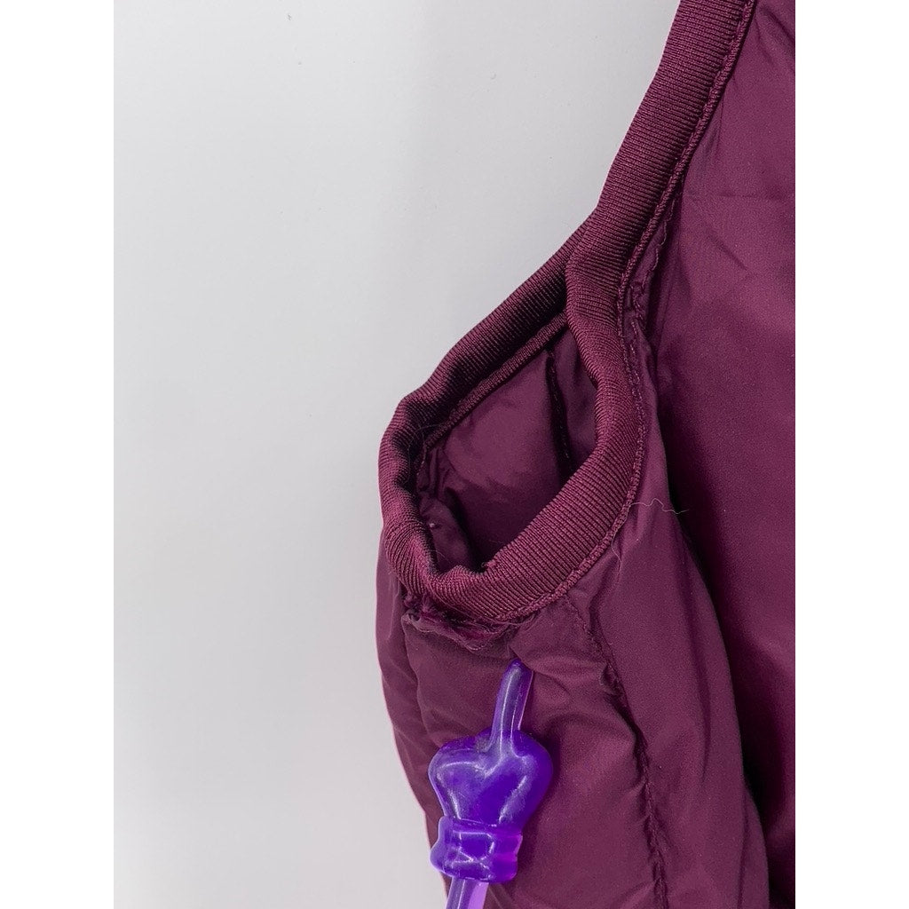 32 DEGREES HEAT Women's Maroon Puffer Zip-Up Vest SZ XL