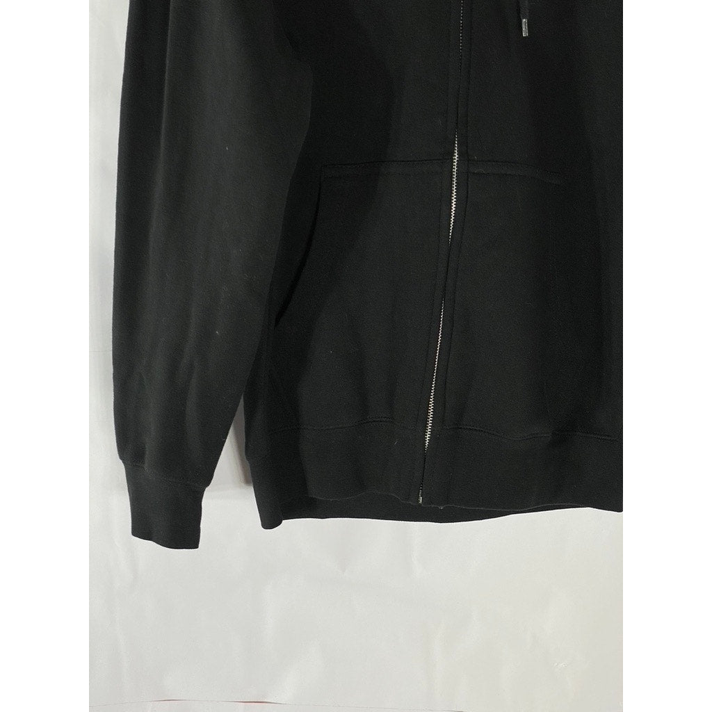 HARD ROCK Men's Black Punta Cana Dominican Republic Graphic Zip-Up Sweater SZ M