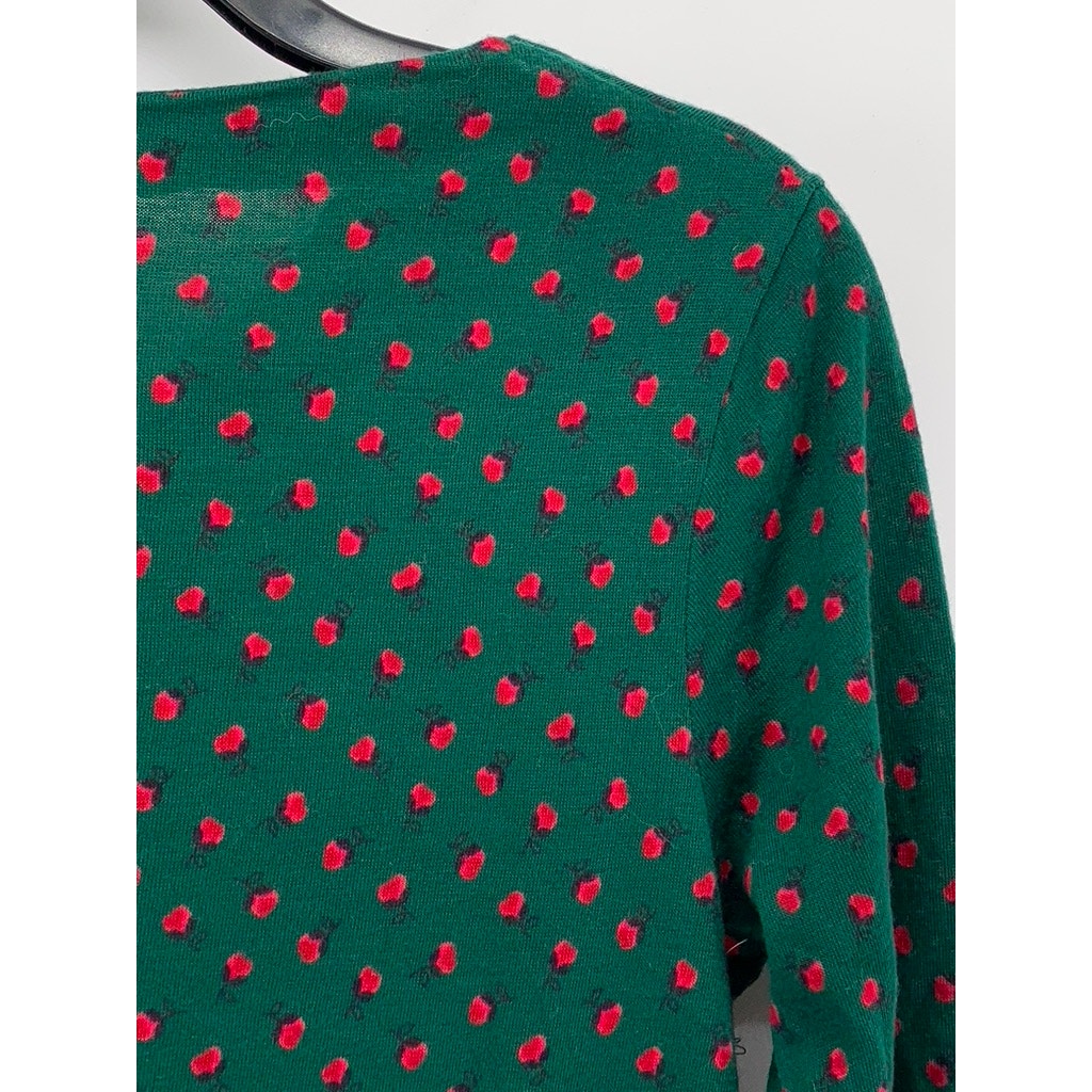 LORD + TAYLOR Women's Vintage Dark Green Floral Print Cowl-Neck Maxi Dress SZ 6