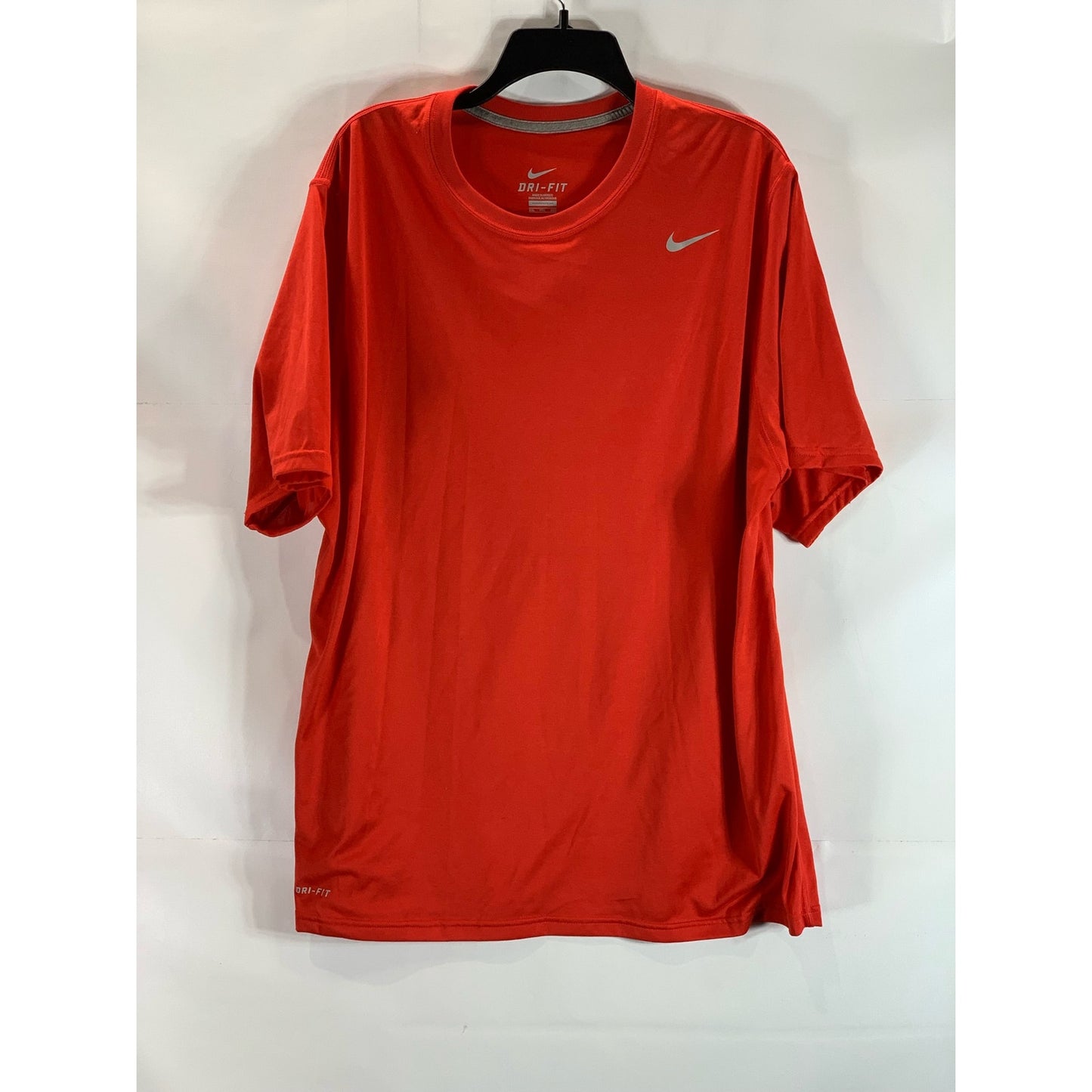 NIKE Men's Red Crewneck Dri-Fit Short Sleeve Active T-Shirt SZ 2XL