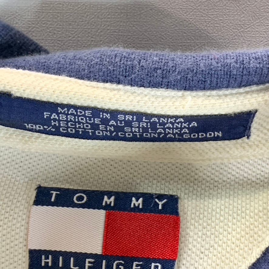 TOMMY HILFIGER Men's Navy Vintage Short Sleeve Polo Shirt SZ L