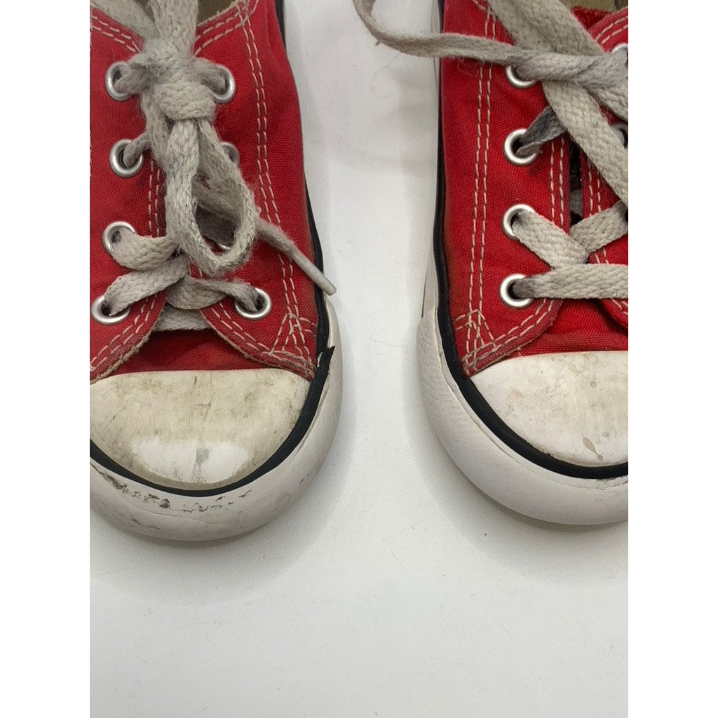 CONVERSE Infant Red-White Classic Low-Top Sneakers SZ 7
