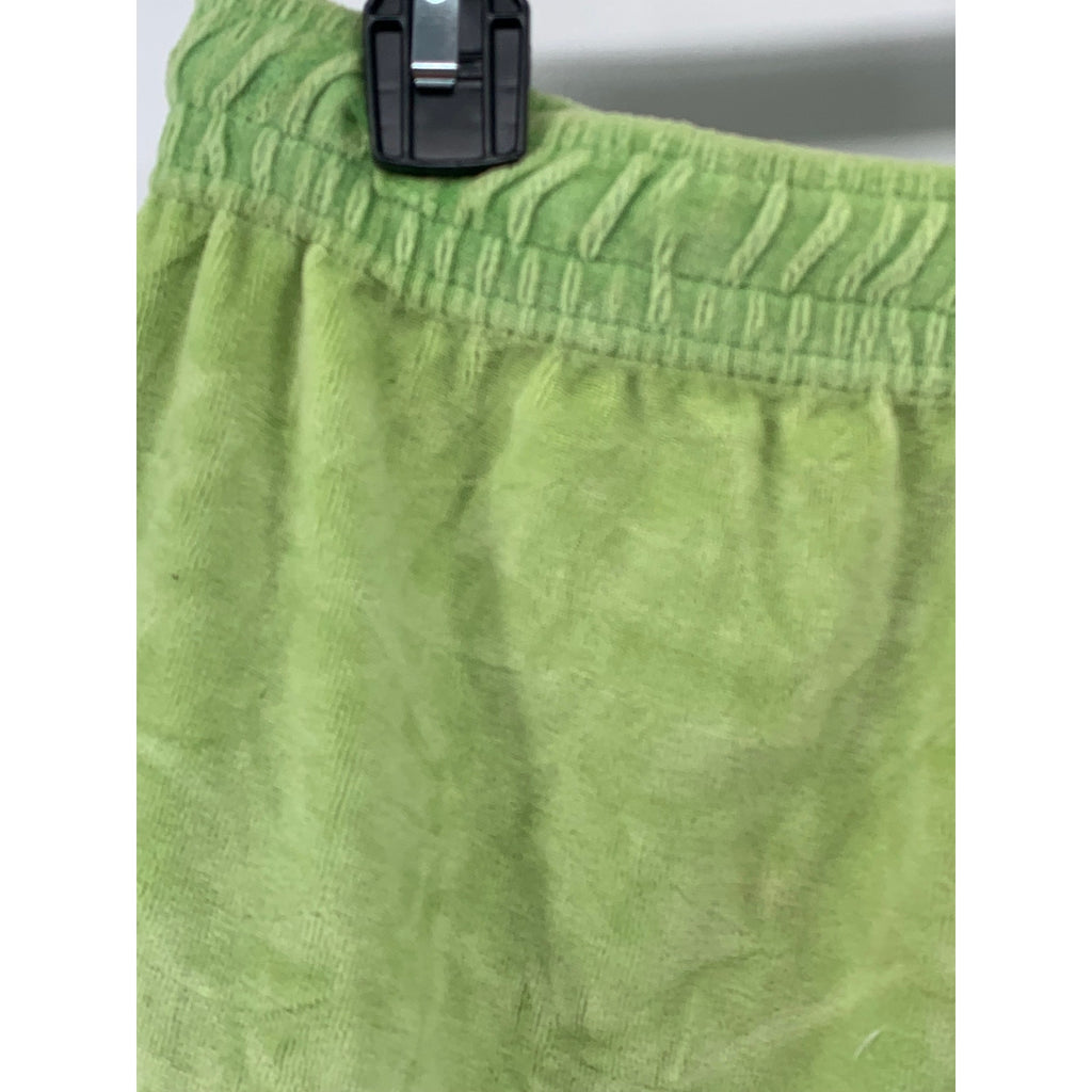 IETS FRANS Women's Green Velour Drawstring Pull-On Shorts SZ M