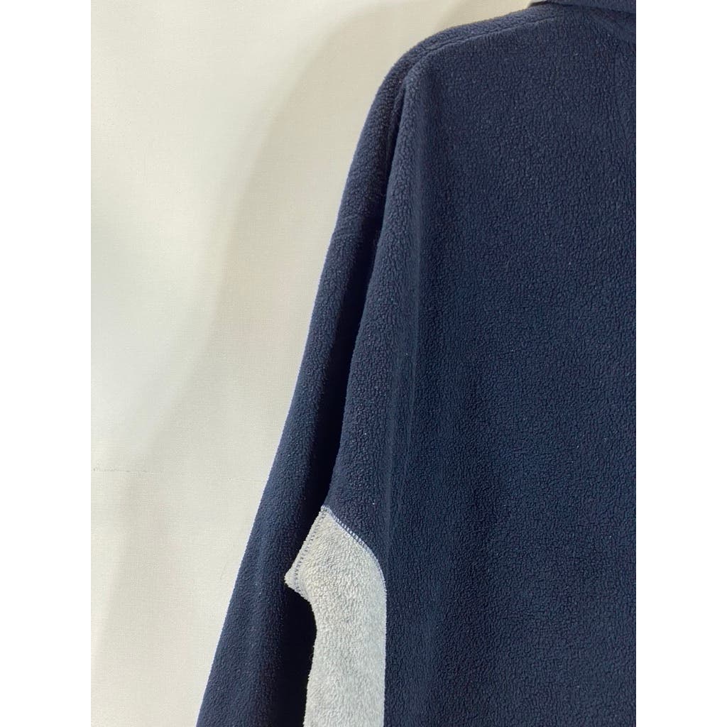 PERRY ELLIS AMERICA Men's Navy/Grey Vintage Quarter-Zip Active Sweater SZ M
