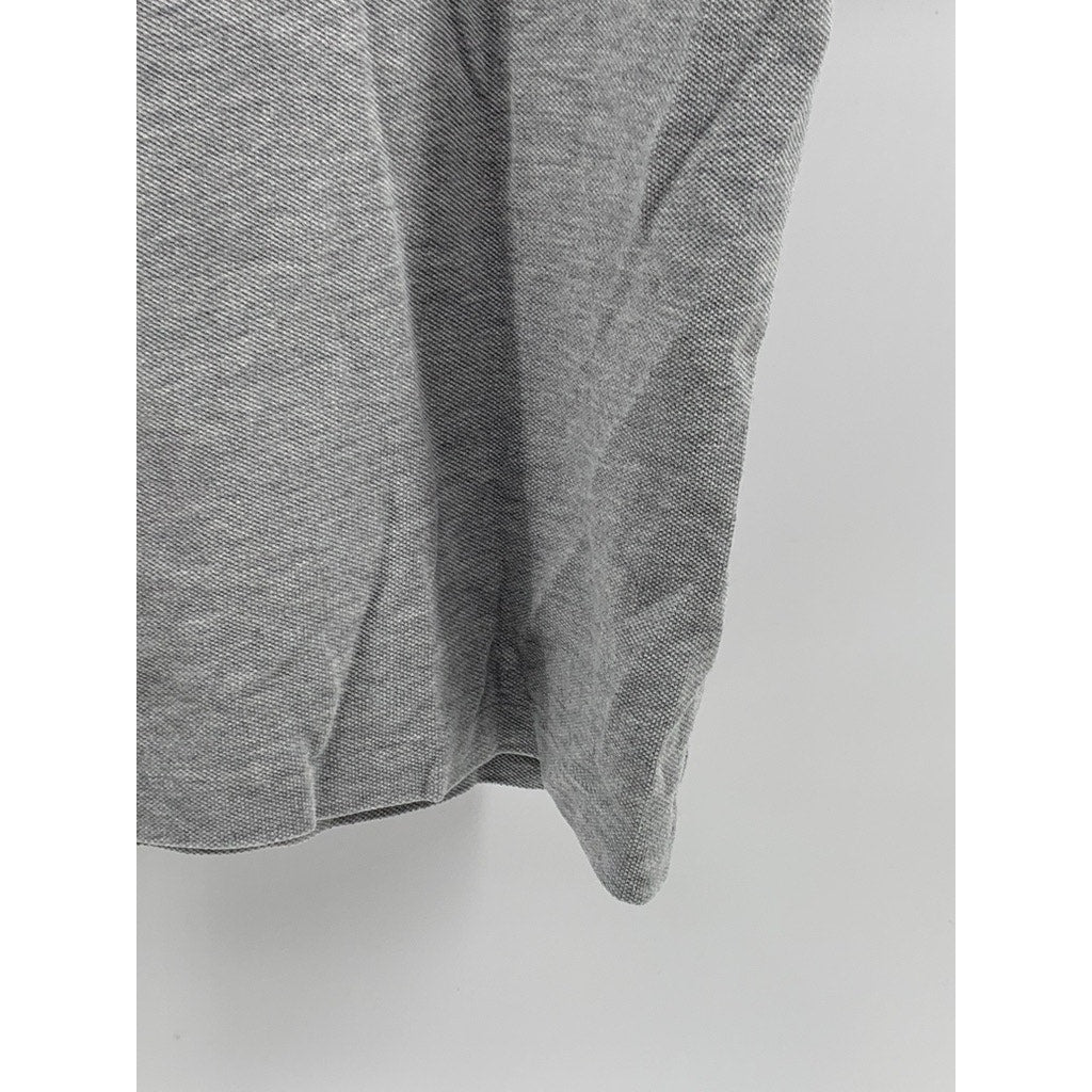 LACOSTE Men's Light Gray Classic-Fit Short Sleeve Polo Shirt SZ M